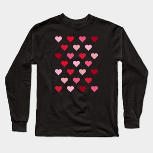 Happy Valentines day love hearts Long Sleeve T-Shirt